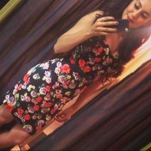 Floral pencil dress